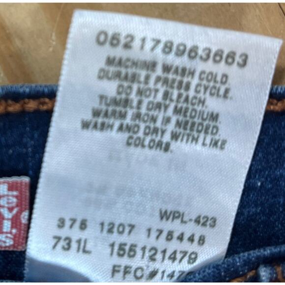 Levis 512 Women's Perfectly Slimming High Rise Bootcut Blue Jeans Size 10 Y2K - Picture 4 of 7